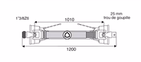 Transmission à cardan 1000mm amazone