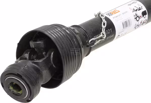 Cardan de transmission standard cr.27x74,6 CT 1'' 3/8, 6 cannelures CM 1'' 3/8, 6 cannelures tube Triangle L 860mm avec Limiteur à friction Universel
