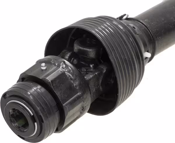 Cardan de transmission standard cr.27x74,6 CT 1'' 3/8, 6 cannelures CM 1'' 3/8, 6 cannelures tube Triangle L 860mm avec Limiteur à friction Universel