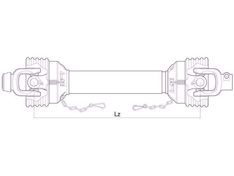 Transmission complète - Longueur (Lz): 1010mm, 1 3/8'' x 6 cannelures à 1 3/8'' x 6 cannelures