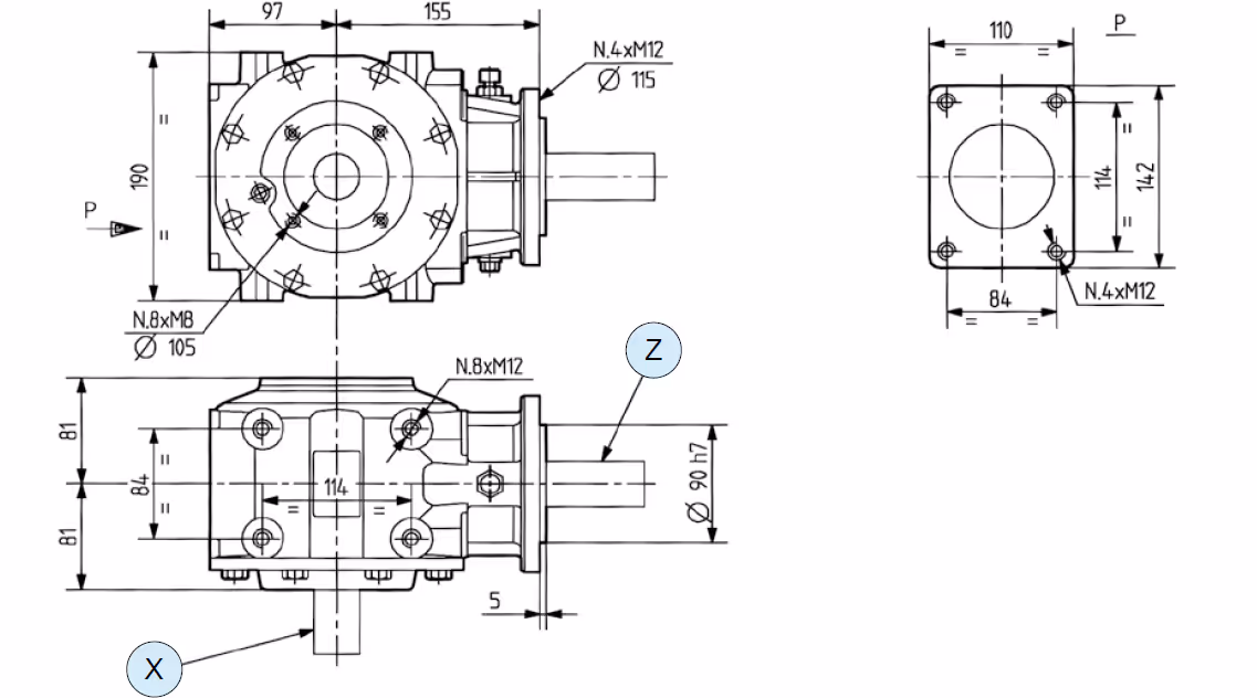 Transmission TL-311D Comer 1:3 311731