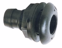 Traversée de cloison canelée 3/4" x 20