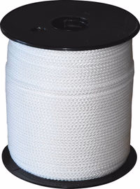 TRESSE POLYPRO BLANCHE 8 FUSEAUX 6MM X 100M