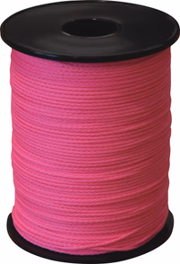 TRESSE POLYPRO BLANCHE FLUO ROSE 1.5MM X 1000M