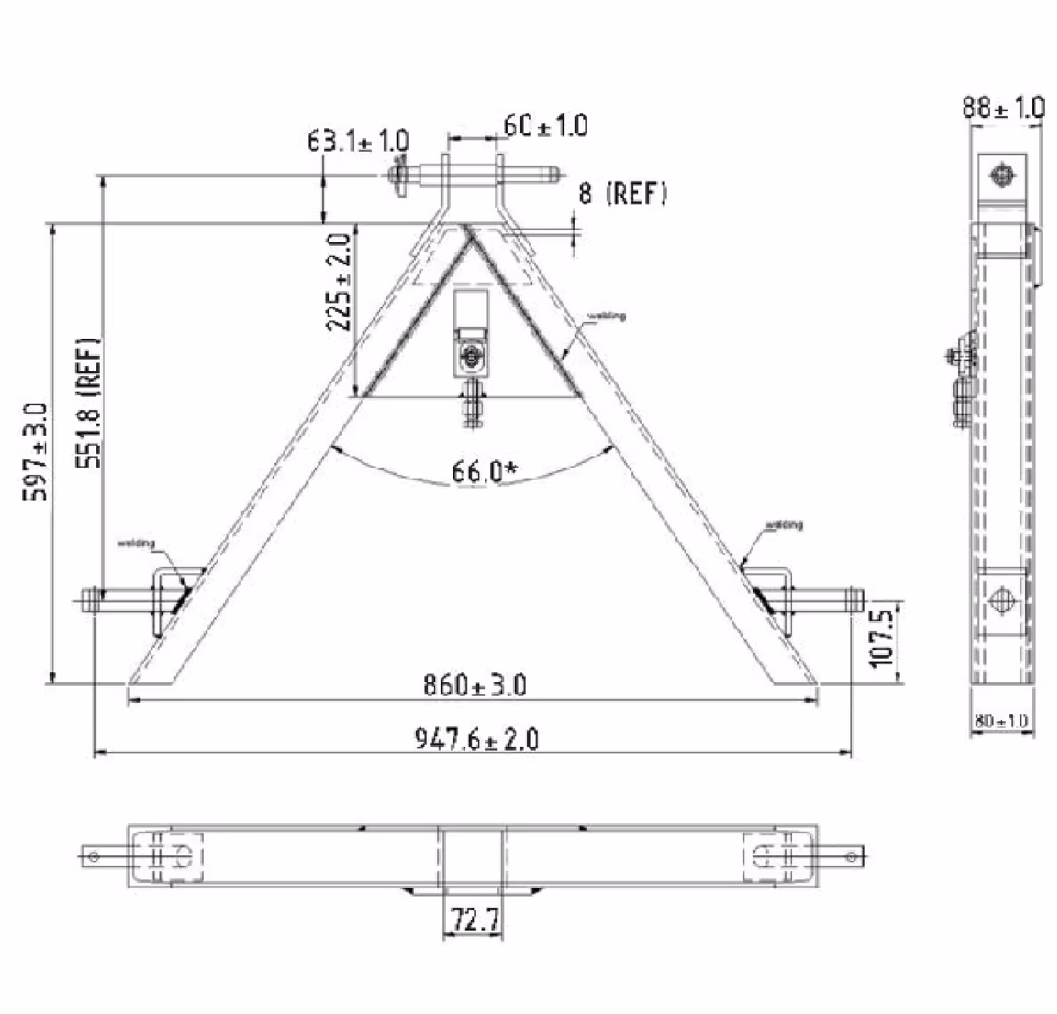 Adaptateur trois points catégorie 1.2.3