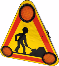 TRIANGLE TRIFLASH 500MM CLASSE 2 RECHARGEABLE MAGNETIQUE