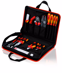 TROUSSE A OUTILS COMPACTE ASSORTIMENT PINCES ET TOURNEVIS POUR ELECTRICIEN