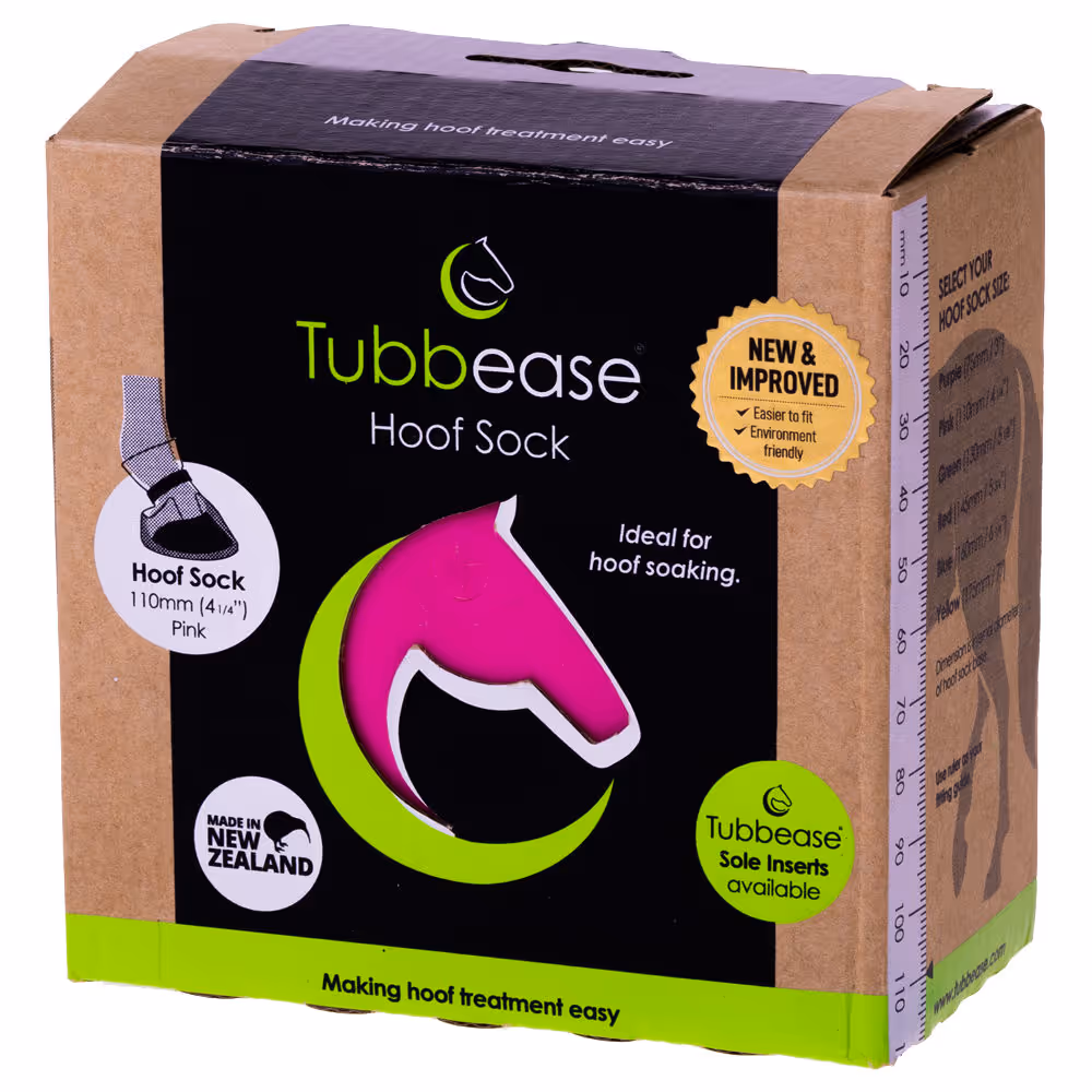 Tubbease 110 mm, pink, Chausson trait. sabots chevaux
