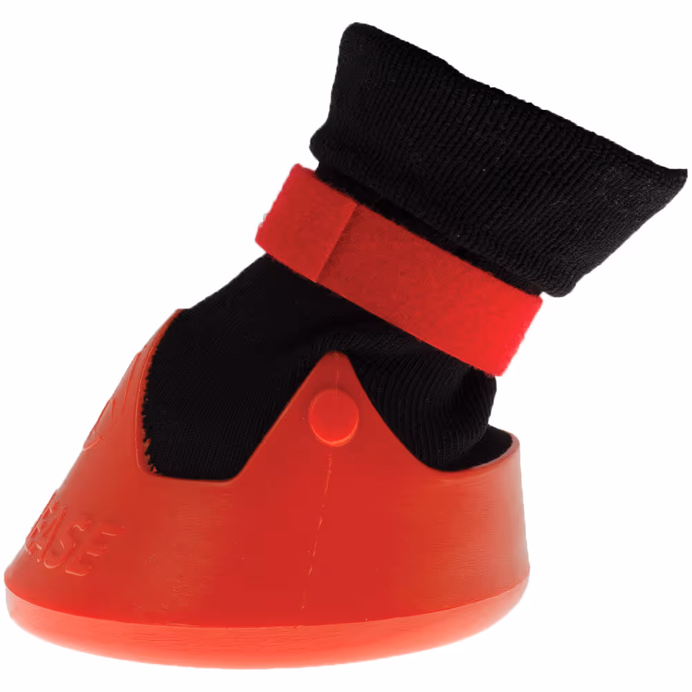Tubbease 145 mm, rouge, Chausson trait. sabots chevaux