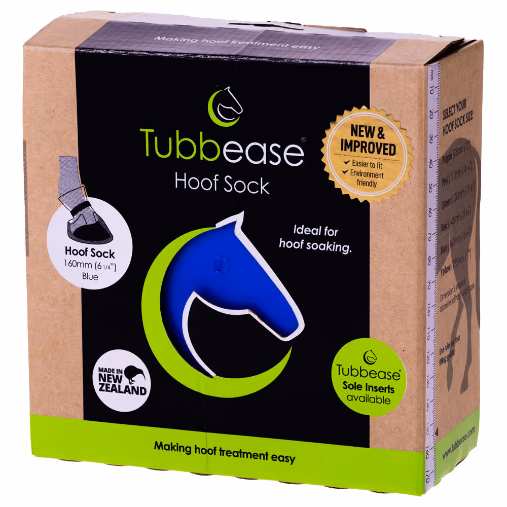 Tubbease 160 mm, bleu Chausson trait. sabots chevaux