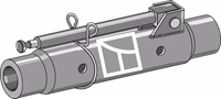Tube 400mm compl. 1 3/4"