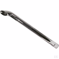 Tube d'échappement chromé L1220 mm Ø90 mm 