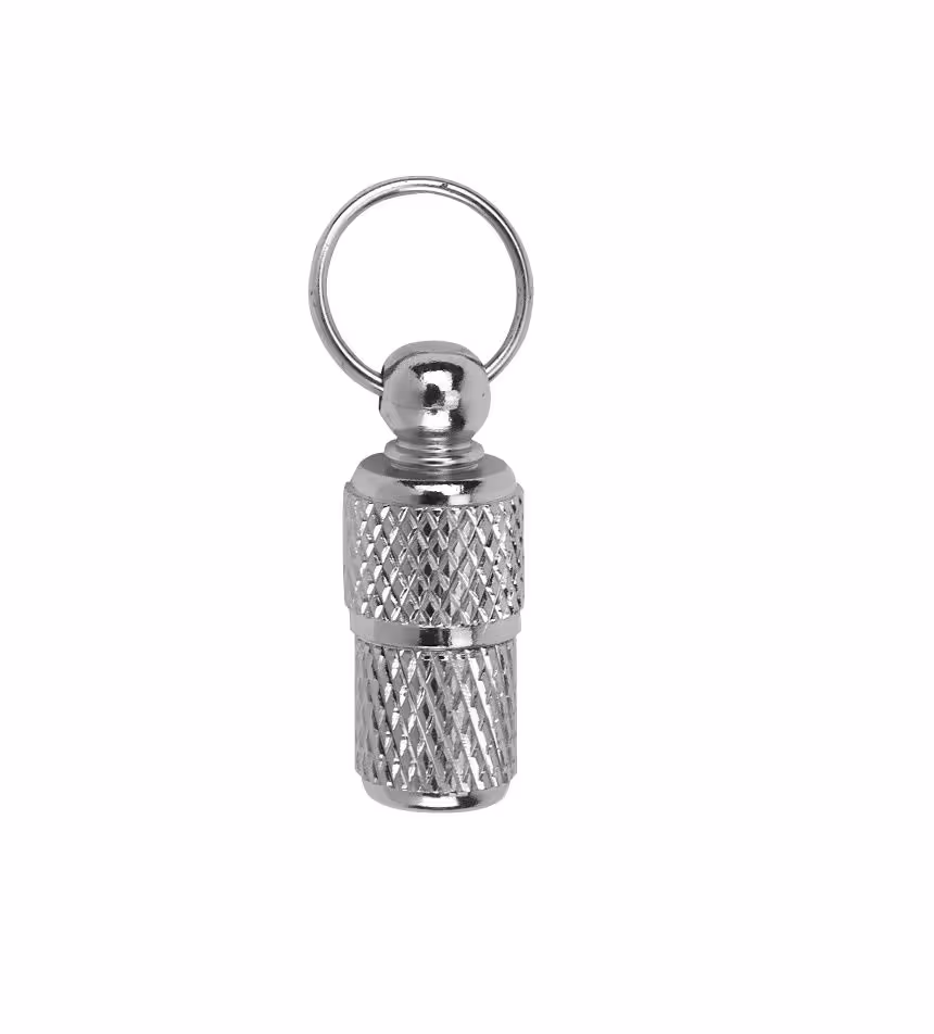 Tube d'identification argent, 22mm