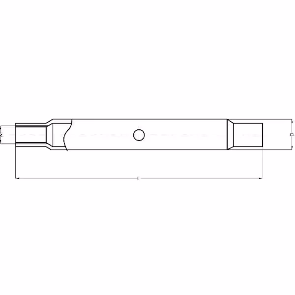 Tube de barre de poussée M27x3 L570mm
