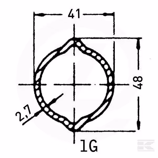 Tube de cardan 1G 2900 mm