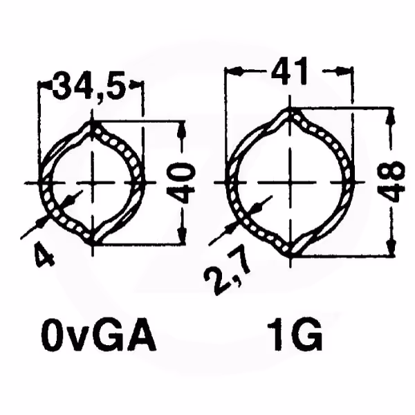 Tube de cardan 1G 2900 mm