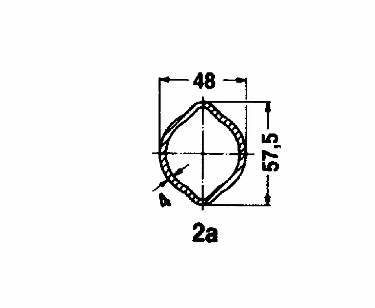 Tube de cardan extérieur profil citron 48X57.5 mm Walterscheid 753500