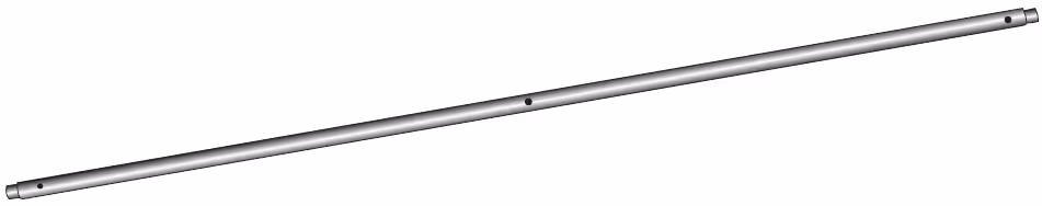 Tube de rampe inox 1/2'' L107 cm Ø7 mm