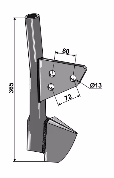 Tube de semoir Rabe avant 90086102 Adaptable