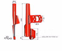 Tube de semoir Vaderstad complet droit 306531 432117 Adaptable
