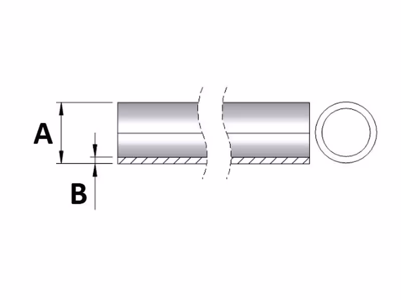 Tube hydraulique (18L) 18mm x 2.00mm, (Galvanisé), 3m
