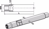 Tube M30x3,5