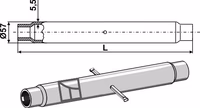 Tube M40x3