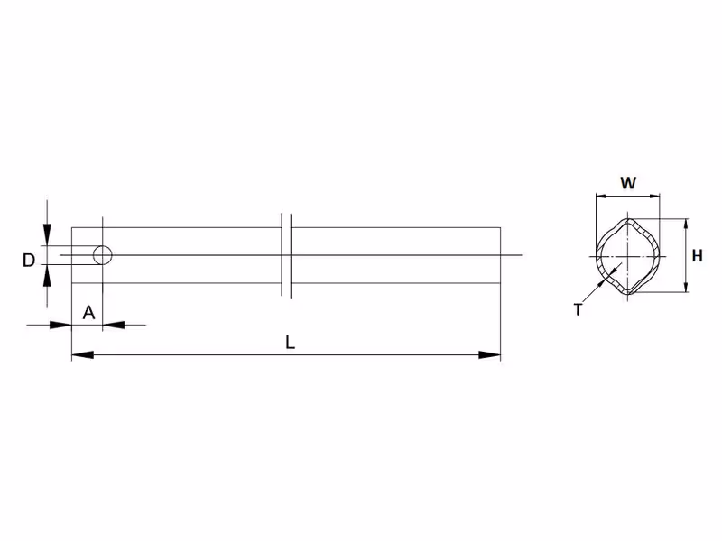 Tube - Profil Citron , Longueur: 1.4M (Ov) - ref 7511150