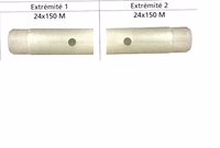 Tube PVC de rampe L2610 mm 6 trous écart de 0.50 m Berthoud 415949