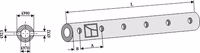 Tube-support pour dent - 980 - 6