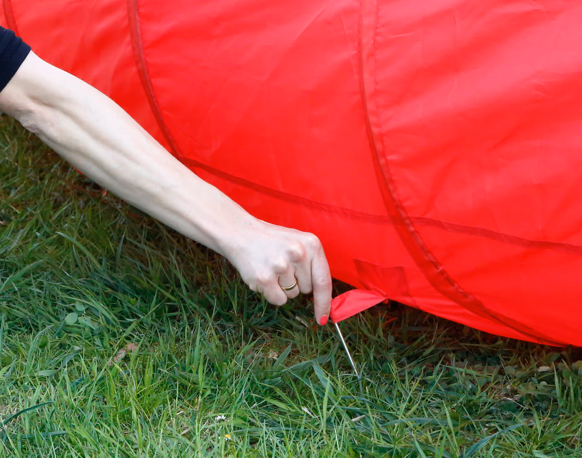 Tunnel Agility rouge, Ø60cm, 5m