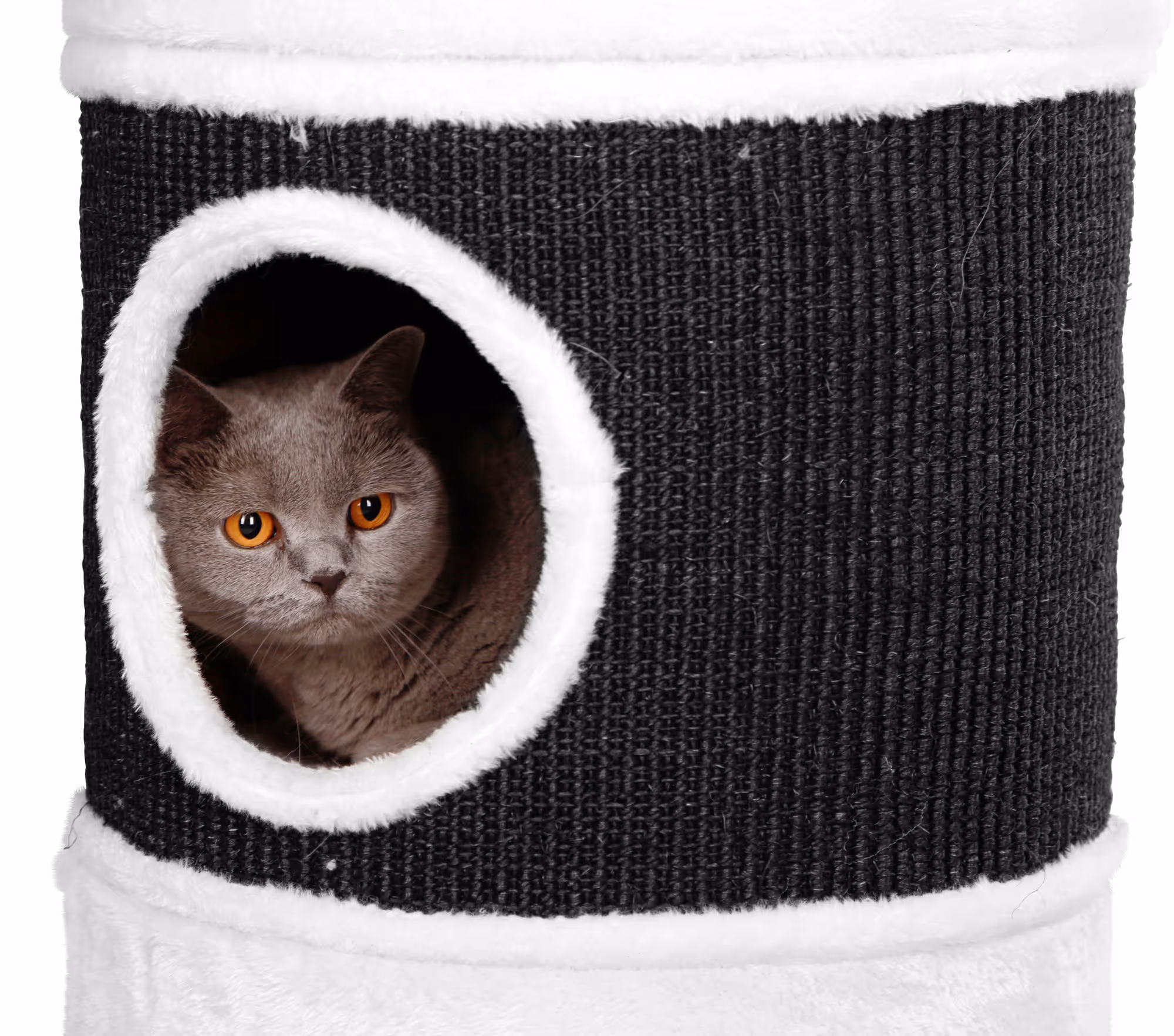 Tunnel griffoir Niki blanc/anthracite, 90cm