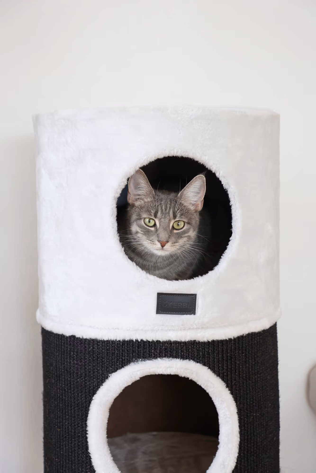 Tunnel griffoir Niki blanc/anthracite, 90cm