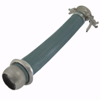 Tuyau à lisier 5m Tankélastique 8'' avec raccord mâle et femelle italien