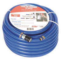 Tuyau air pvc renforce 10x17 mm avec raccords rapides lg 20 m