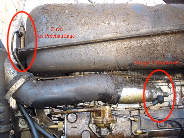 Tuyau canalisation alimentation bougie préchauufage 893862M91 - Massey Ferguson