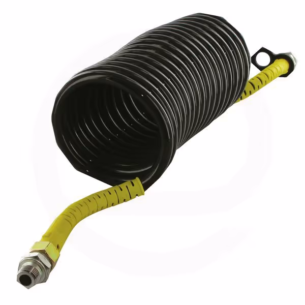 Tuyau d'air spiralé 6 m M22 x 1,5 jaune