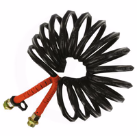 Tuyau d'air spiralé 6 m M22 x 1,5 rouge