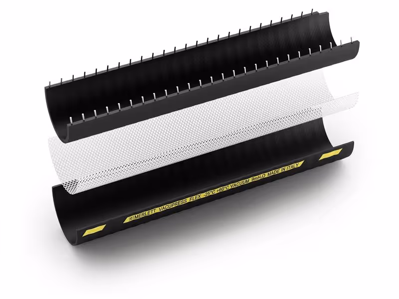 Tuyau d'épandage (Merlett Vacupress Flex), Ø intérieur tuyau: 80mm (3-1/8'') - Vendu par 2