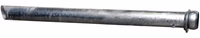 Tuyau galva 2m Ø100 raccord mâle 4'' italien