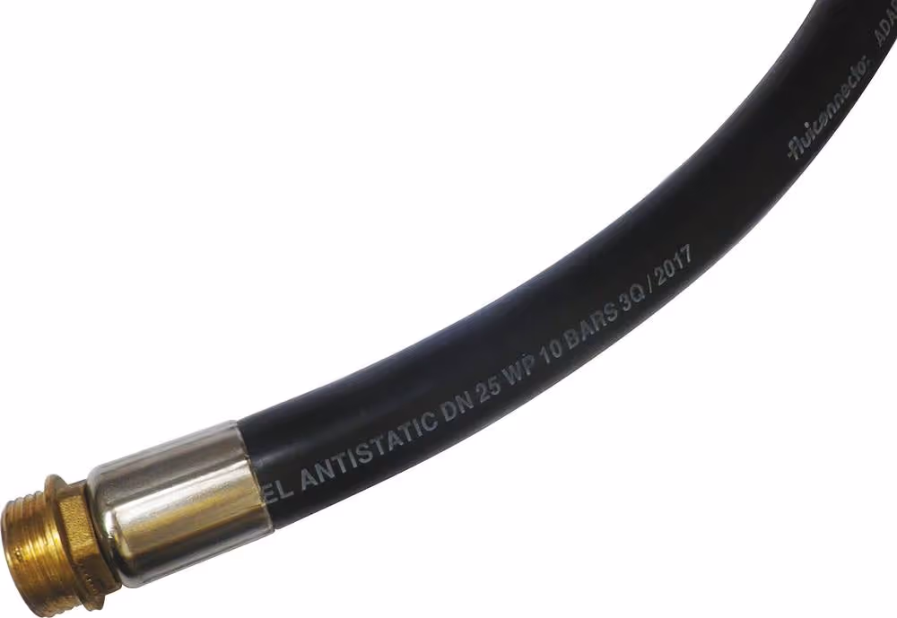TUYAU GASOIL DIAM.19MM 4M RACCORDS 3/4"M 1"M