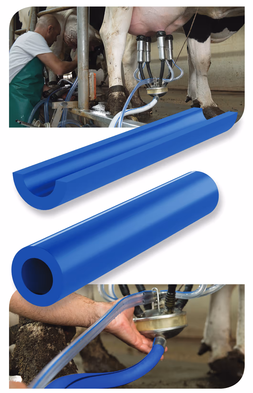 Tuyau hybrid bleu jumele ø713,8 [xm] (c25)