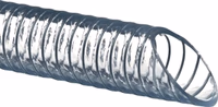 Tuyau spirale en pvc- tres flexible- aspiration et passage liquides-d.25-30m
