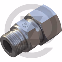 U-MMCY 08 S 14 - Raccord droit, à visser