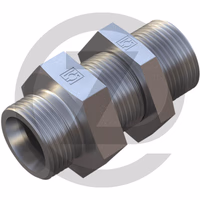 UCL-MGCY 10L 1/4 JE - Raccord passe-cloison droit