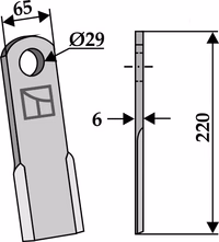 Ugeløse | Couteau droit