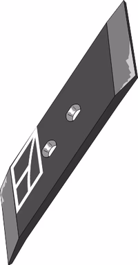 Unia | Pointe réversible 70x15 - droite