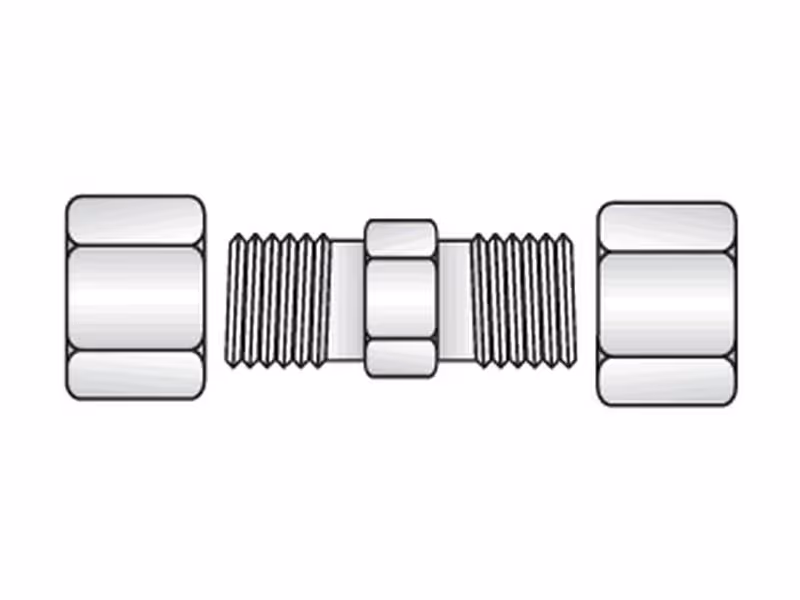 Union double tube hyd. 6 (12x150) - Vendu par 5 - ref G06LCF