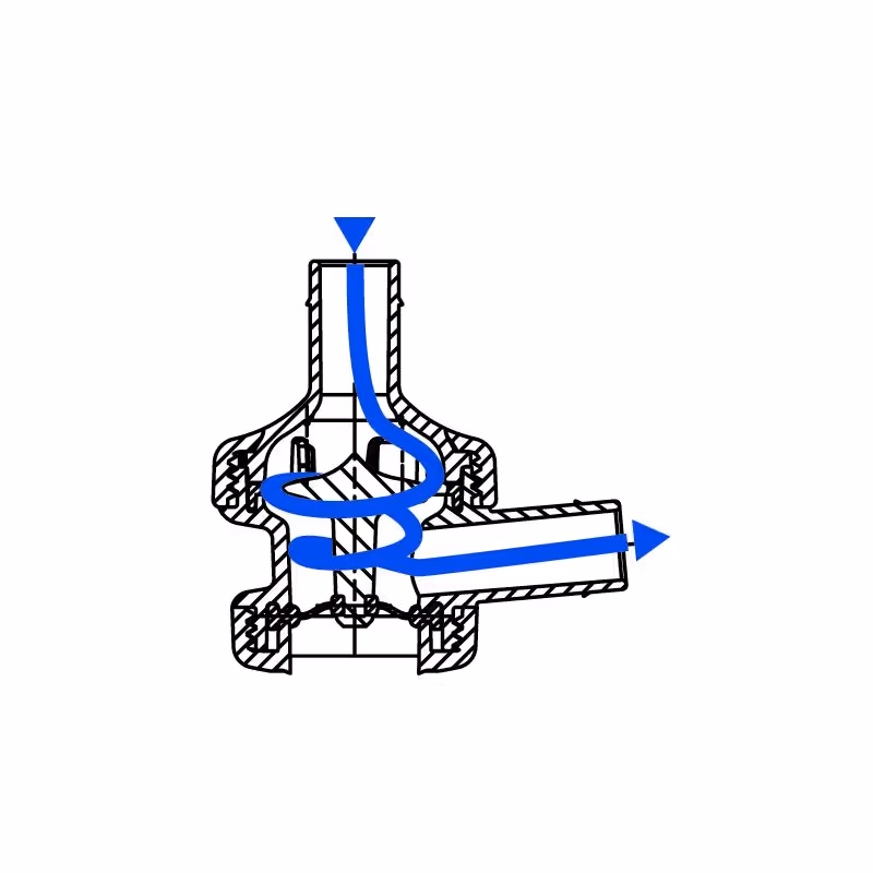 Valve automatique de faisceau