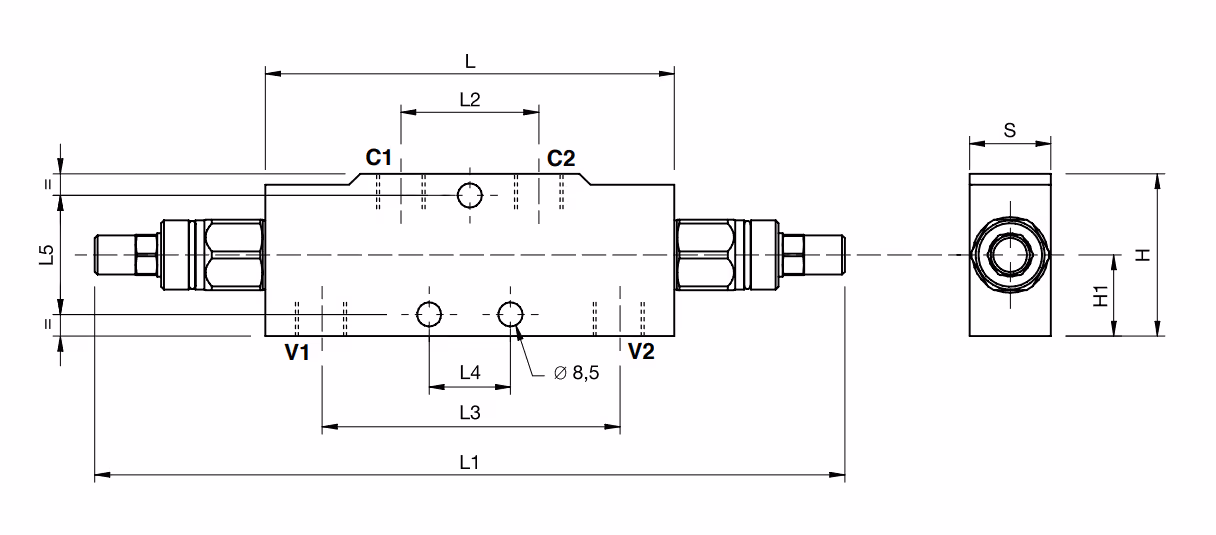 Valvé d'équilibrage double 1/2'' BSP